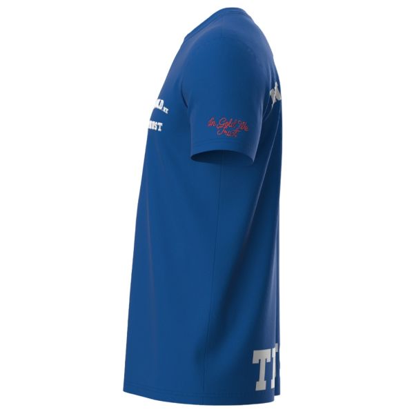 In Gold We Trust The Pusha T-shirt Blauw