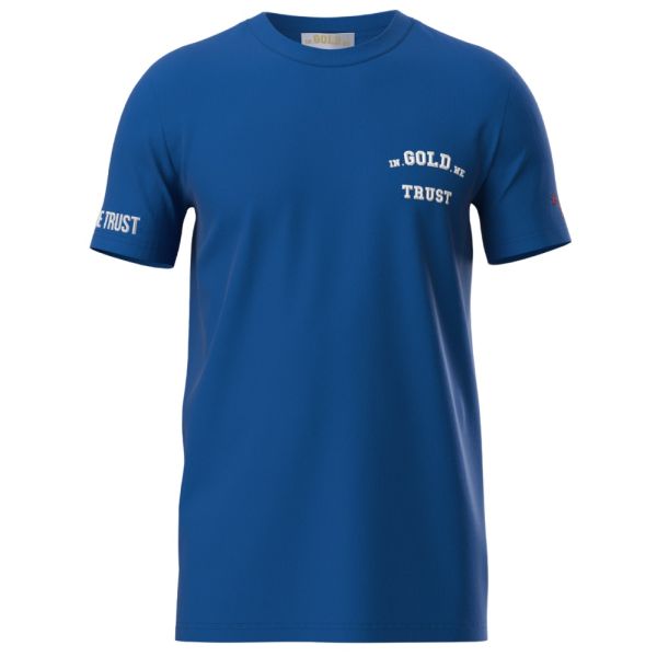 In Gold We Trust The Pusha T-shirt Blauw