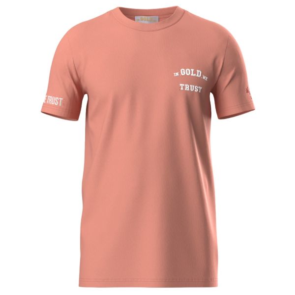 In Gold We Trust The Pusha T-shirt Donker Peach