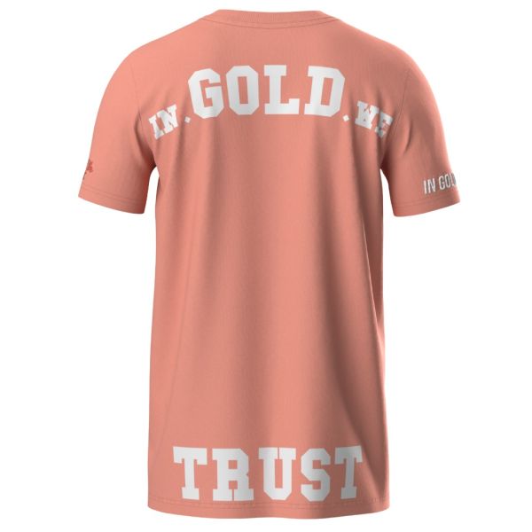 In Gold We Trust The Pusha T-shirt Donker Peach