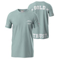 In Gold We Trust The Pusha T-shirt Licht Blauw