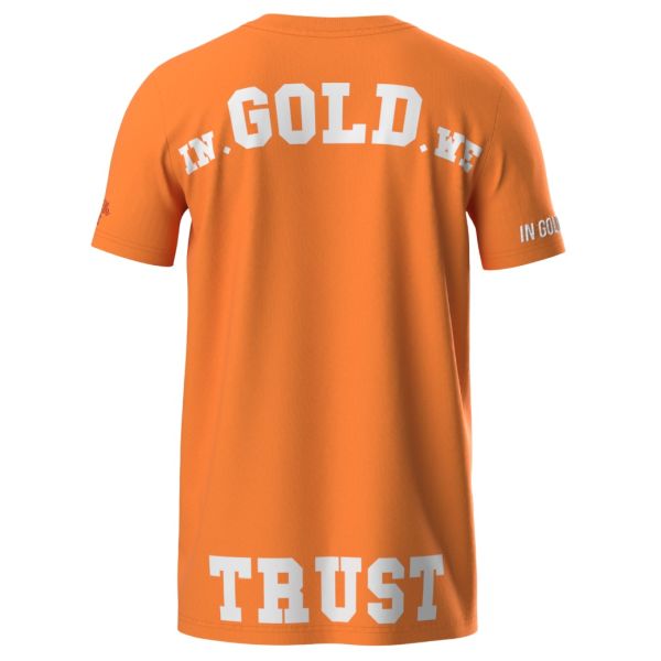 In Gold We Trust The Pusha T-shirt Oranje
