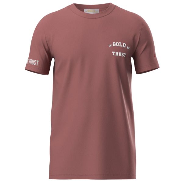 In Gold We Trust The Pusha T-shirt Roze