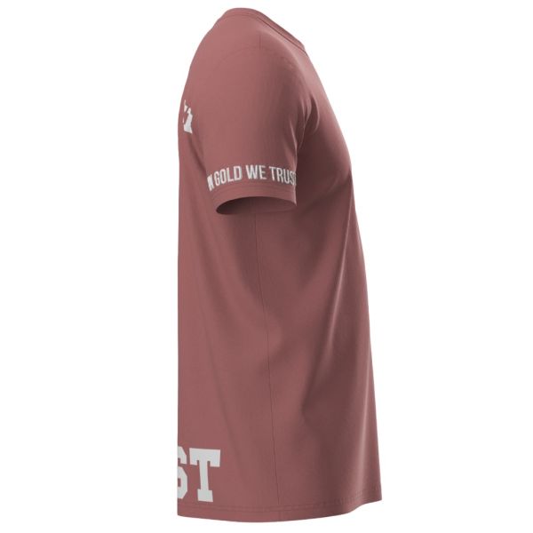 In Gold We Trust The Pusha T-shirt Roze