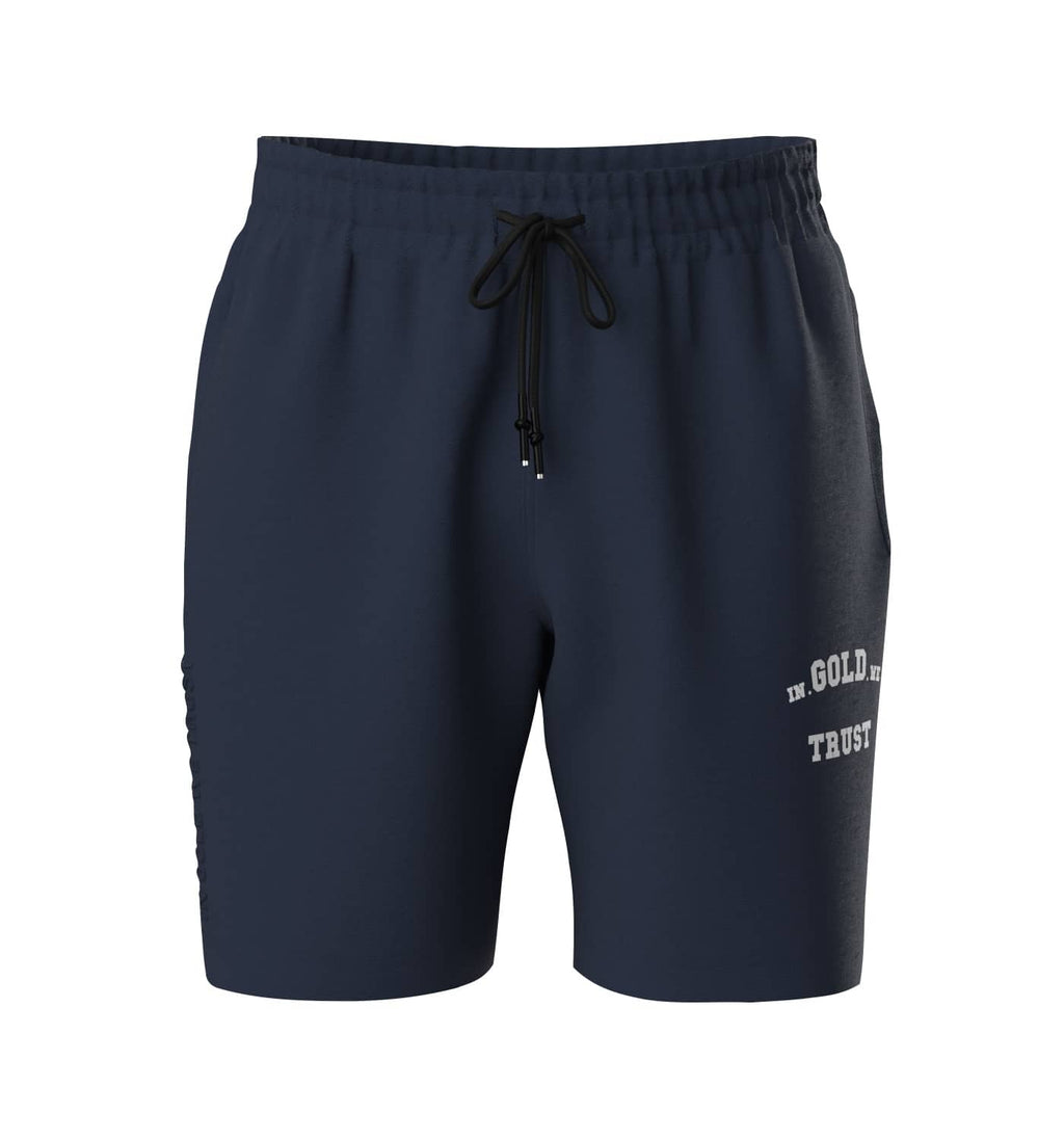 In Gold We Trust The Ross Korte Broek Blauw IGWTSH-007