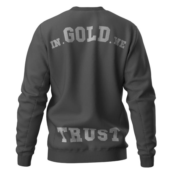 In Gold We Trust The Slim 2.0 Sweater Antraciet