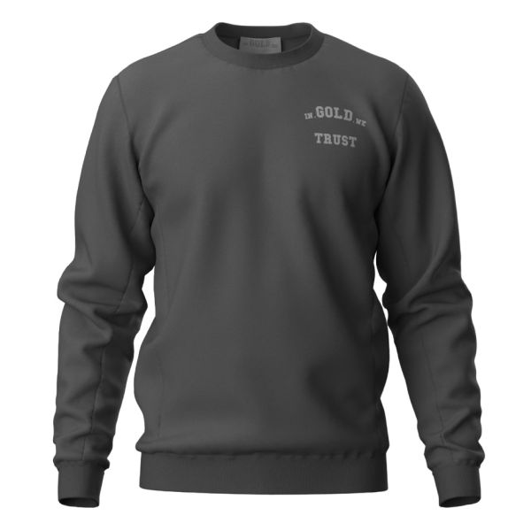 In Gold We Trust The Slim 2.0 Sweater Antraciet