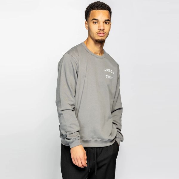 In Gold We Trust The Slim 2.0 Sweater Antraciet