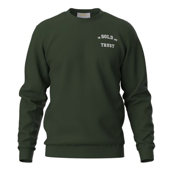 In Gold We Trust The Slim 2.0 Sweater Donker Groen