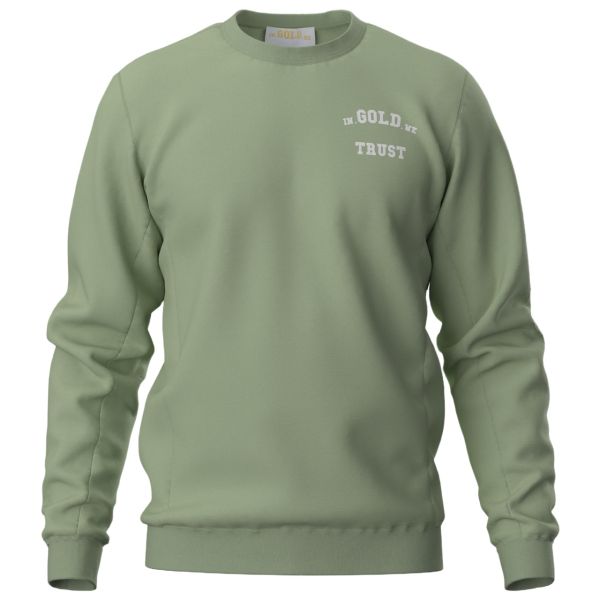 In Gold We Trust The Slim 2.0 Sweater Licht Groen