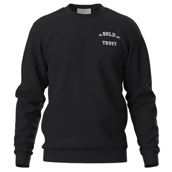 In Gold We Trust The Slim 2.0 Sweater Zwart