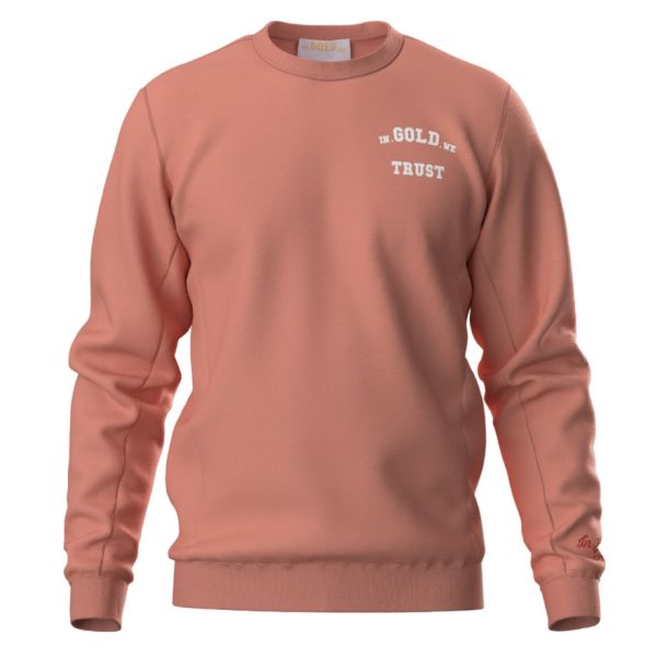 In Gold We Trust The Slim Light Sweater Donker Peach