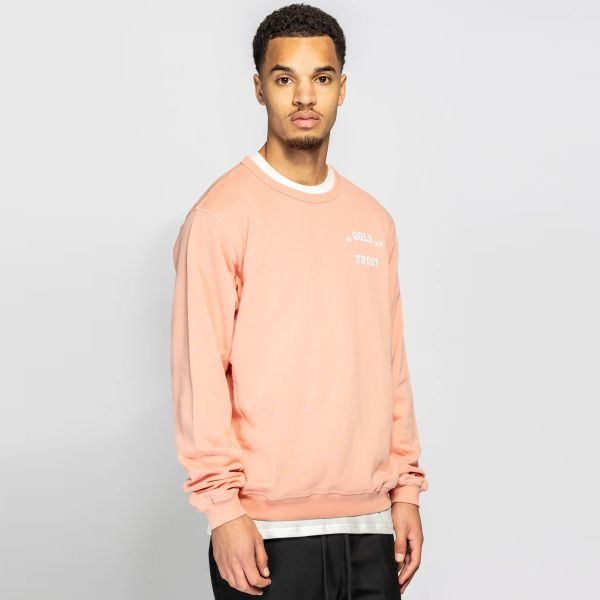 In Gold We Trust The Slim Light Sweater Donker Peach