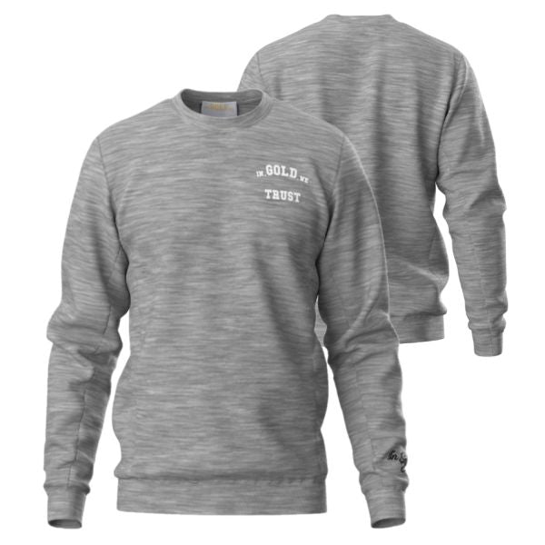 In Gold We Trust The Slim Light Sweater Grijs