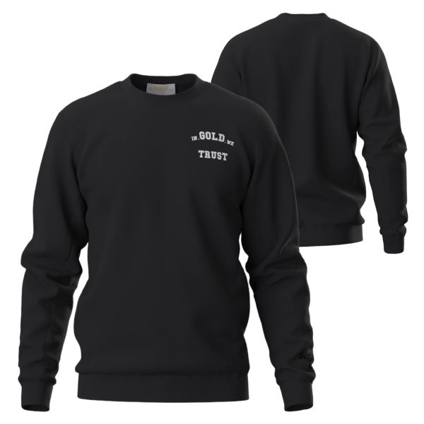 In Gold We Trust The Slim Light Sweater Zwart