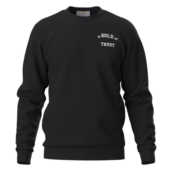 In Gold We Trust The Slim Light Sweater Zwart