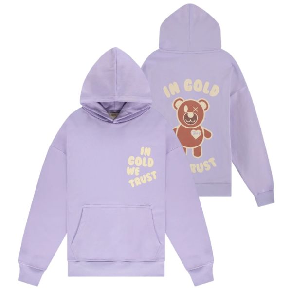 In Gold We Trust The Ted Hoodie Paars