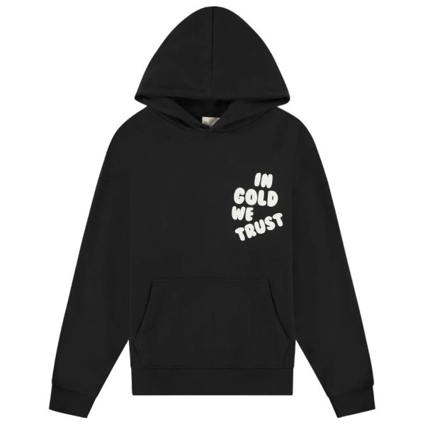 In Gold We Trust The Ted Hoodie Zwart