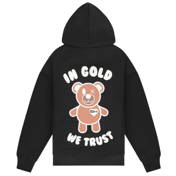 In Gold We Trust The Ted Hoodie Zwart
