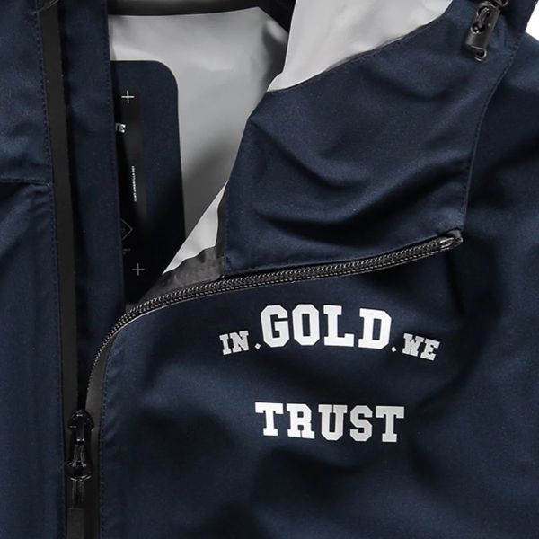 In Gold We Trust The Umbrella Jack Navy