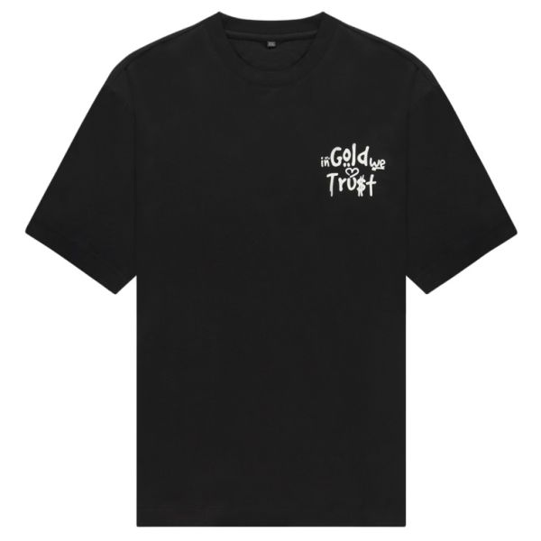 In Gold We Trust The Uni T T-shirt Zwart