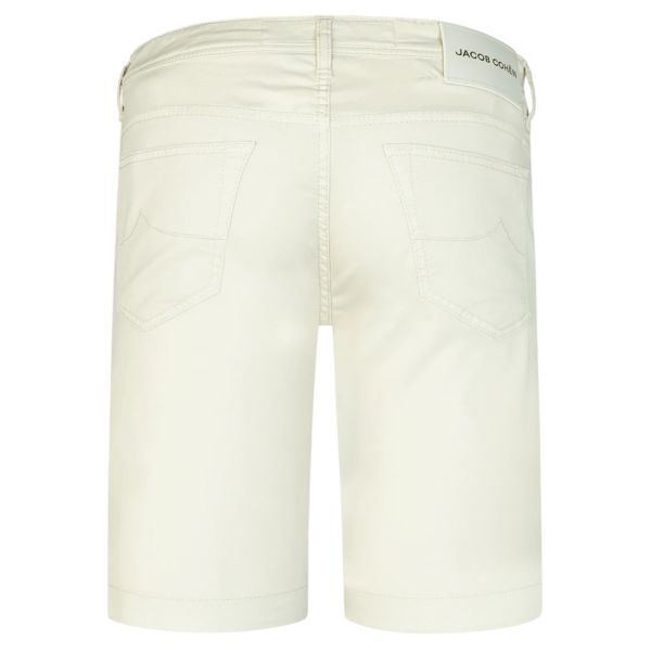 Jacob Cohën Bermuda Lou Korte Broek Off White