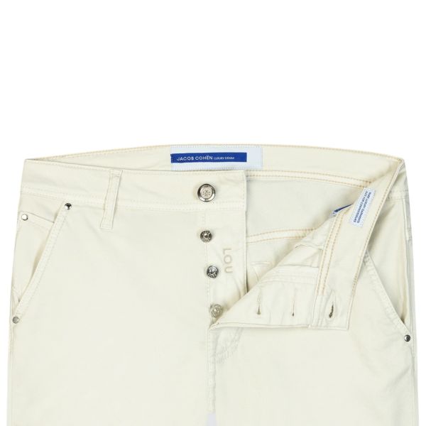 Jacob Cohën Bermuda Lou Korte Broek Off White