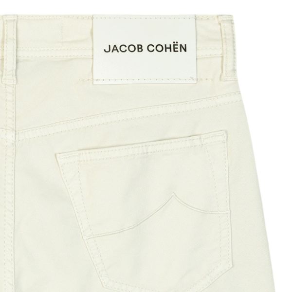 Jacob Cohën Bermuda Lou Korte Broek Off White