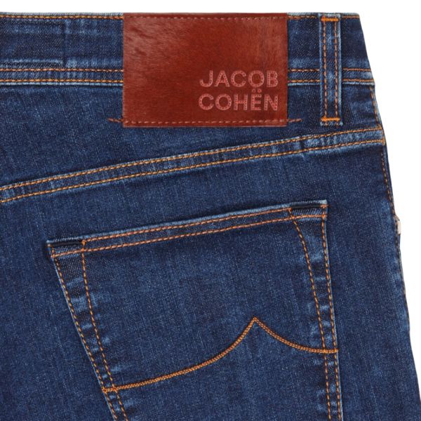 Jacob Cohën Nick Slim Jeans Donker Blauw