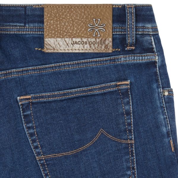 Jacob Cohën Nick Slim Jeans Donker Blauw
