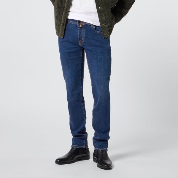 Jacob Cohën Nick Slim Jeans Donker Blauw