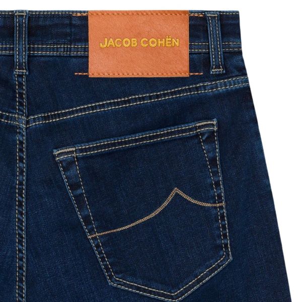 Jacob Cohën Nick Slim Jeans Donker Blauw