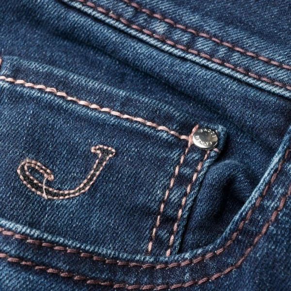 Jacob Cohën Nick Slim Jeans Donker Blauw