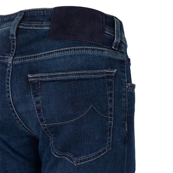 Jacob Cohën Nick Slim Jeans Donker Blauw