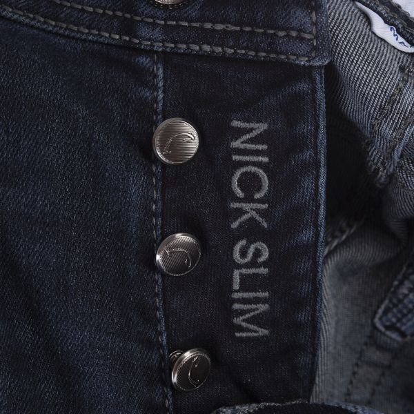 Jacob Cohën Nick Slim Jeans Donker Blauw