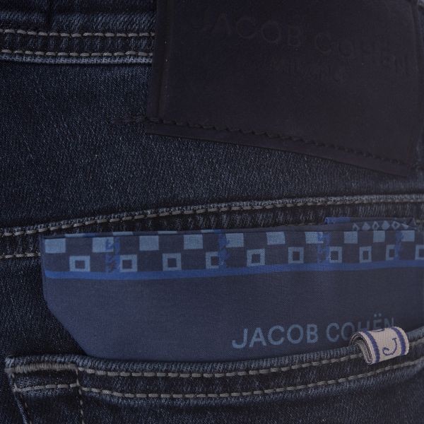 Jacob Cohën Nick Slim Jeans Donker Blauw