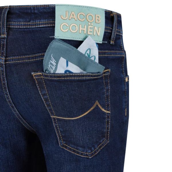 Jacob Cohën Nick Slim Jeans Donker Blauw