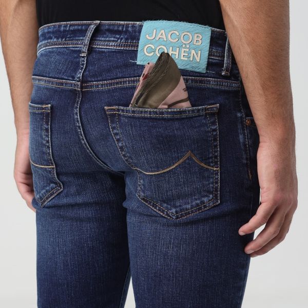 Jacob Cohën Nick Slim Jeans Donker Blauw