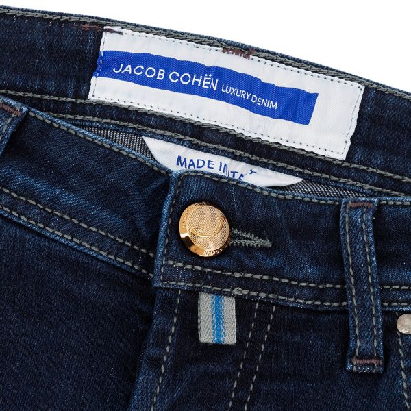Jacob Cohën Nick Slim Jeans Donker Blauw