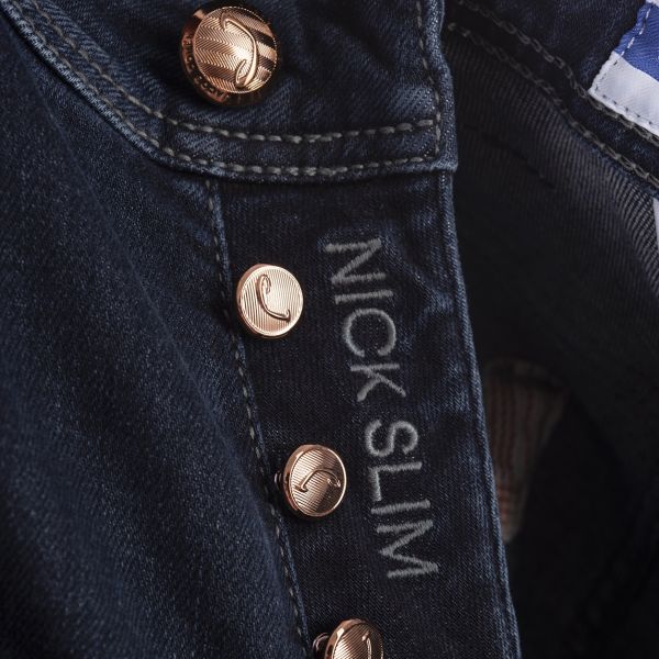 Jacob Cohën Nick Slim Jeans Donker Blauw