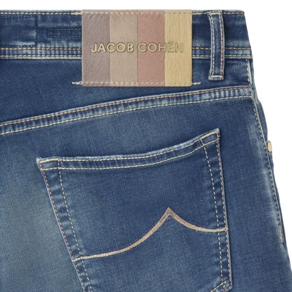 Jacob Cohën Nick Slim Jeans Donker Blauw