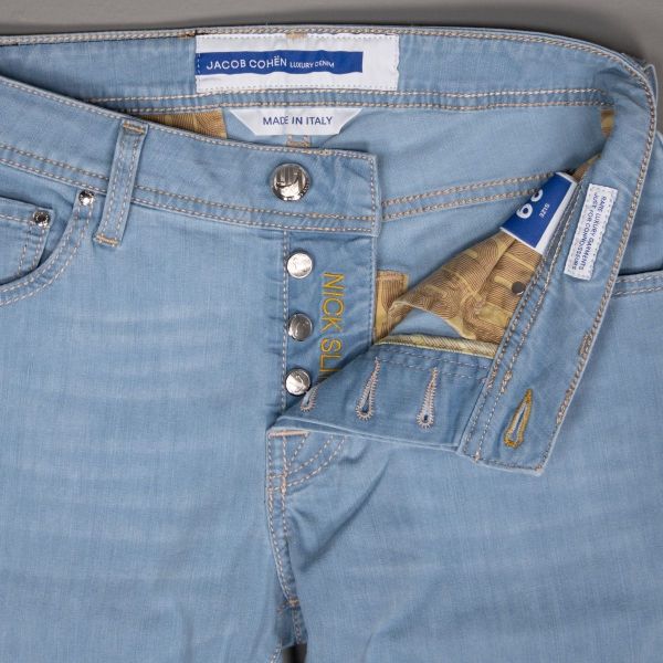 Jacob Cohën Nick Slim Jeans Licht Blauw