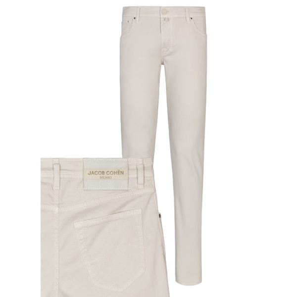 Jacob Cohën Nick Slim Jeans Off White