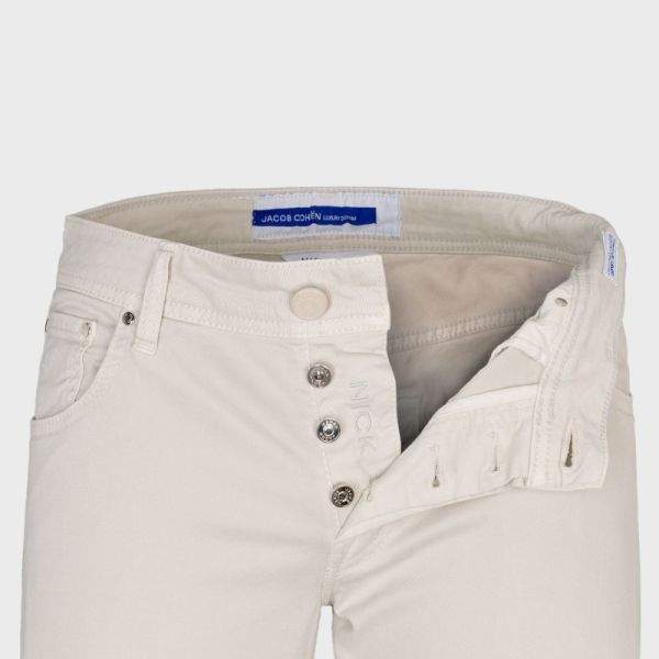 Jacob Cohën Nick Slim Jeans Off White
