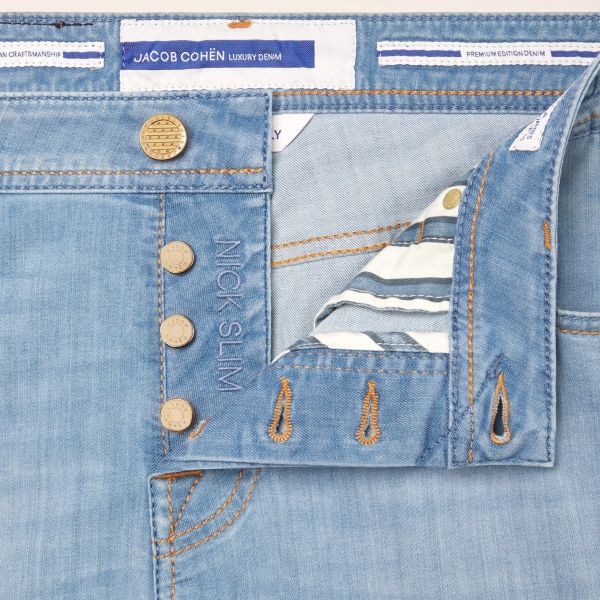 Jacob Cohën Nick Super Slim Jeans 300D Licht Blauw