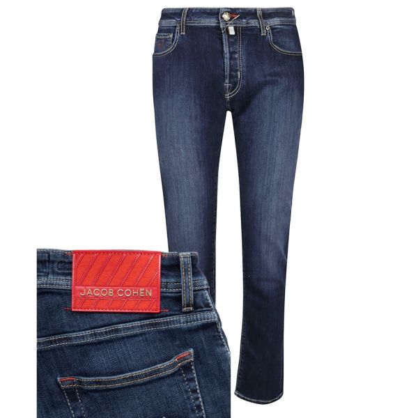 Jacob Cohën Nick Super Slim Jeans Donker Blauw