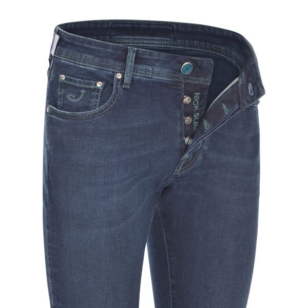 Jacob Cohën Nick Super Slim Jeans Donker Blauw