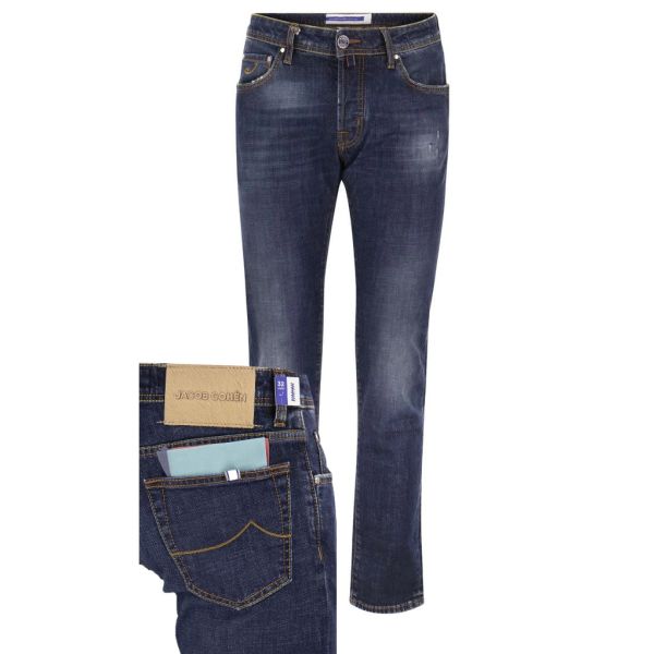 Jacob Cohën Nick Super Slim Jeans Donker Blauw