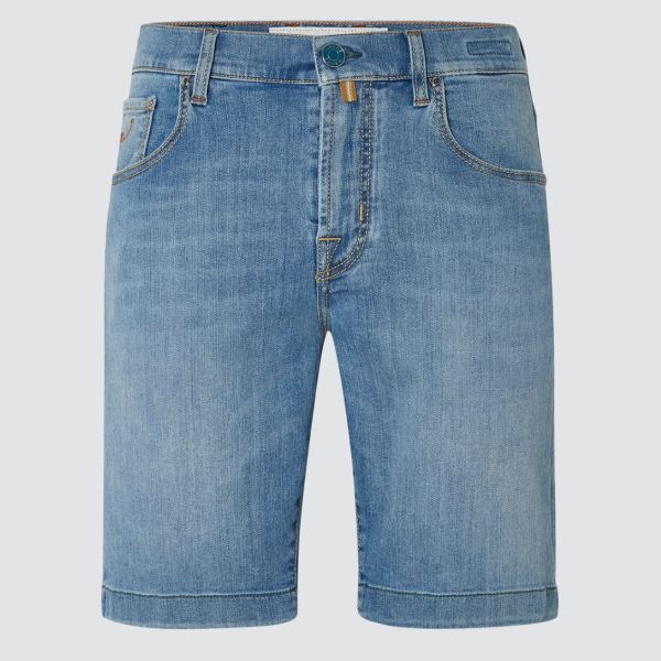 Jacob Cohën Nicolas Bermuda Korte Broek Licht Blauw