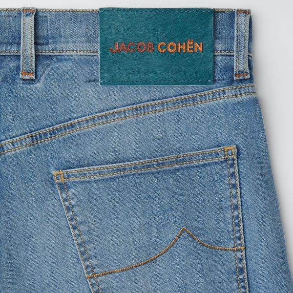 Jacob Cohën Nicolas Bermuda Korte Broek Licht Blauw